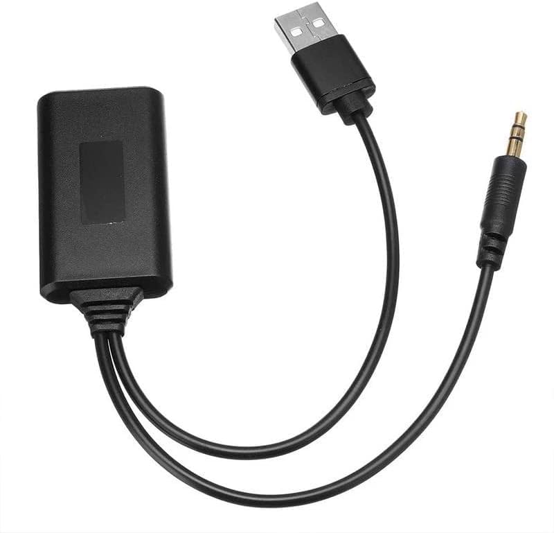 Bluetooth Audio Adapter Auto Aux 3.5mm Car USB Receiver Cable for Speaker Music
