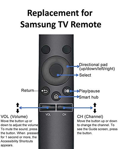 Universal for Samsung-TV-Remote, Replacement for All Samsung LCD LED HDTV 3D Smart TVs - No Pairing Required