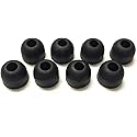 8pcs Small Black Replacement Ear Gels Ear Buds Compatible with Motorola S9 S9-HD S10 S10-HD Wireless Headset