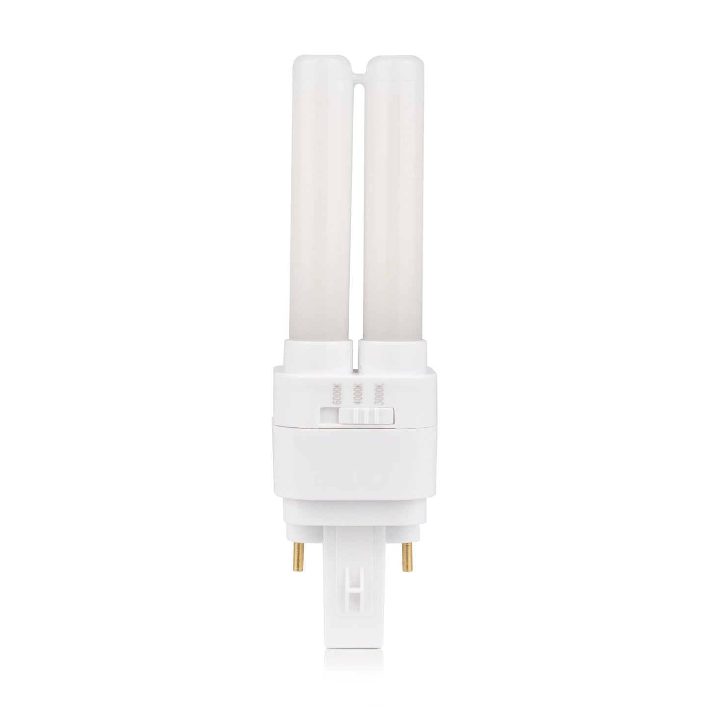 Bright Source LED PL-S Retrofit Compact Bulb, CFL Replacement, G23 2-pin Socket Base, 8W, 960lm, IP44, 3CCT Adjustable Light Colour 3000K 4000K 6000K