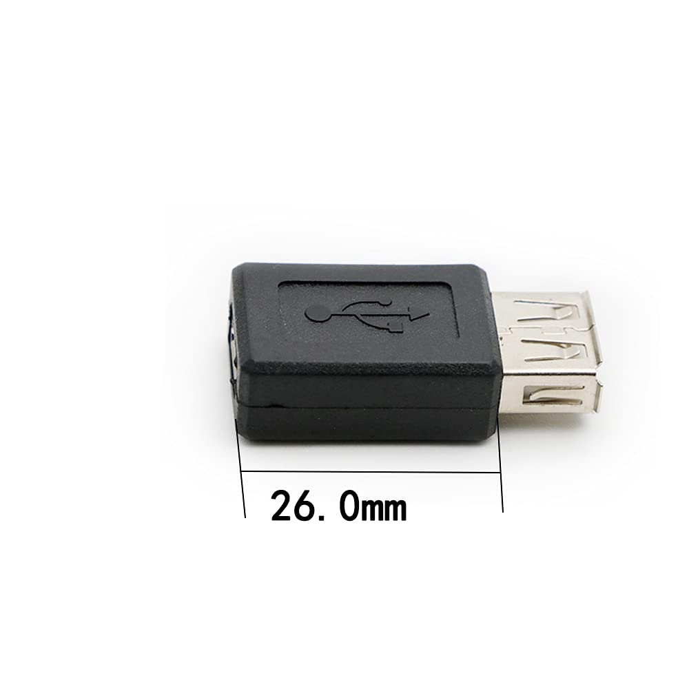 rgzhihuifz 3 Pack USB 2.0 A Female to USB Micro Female Adapter Converter