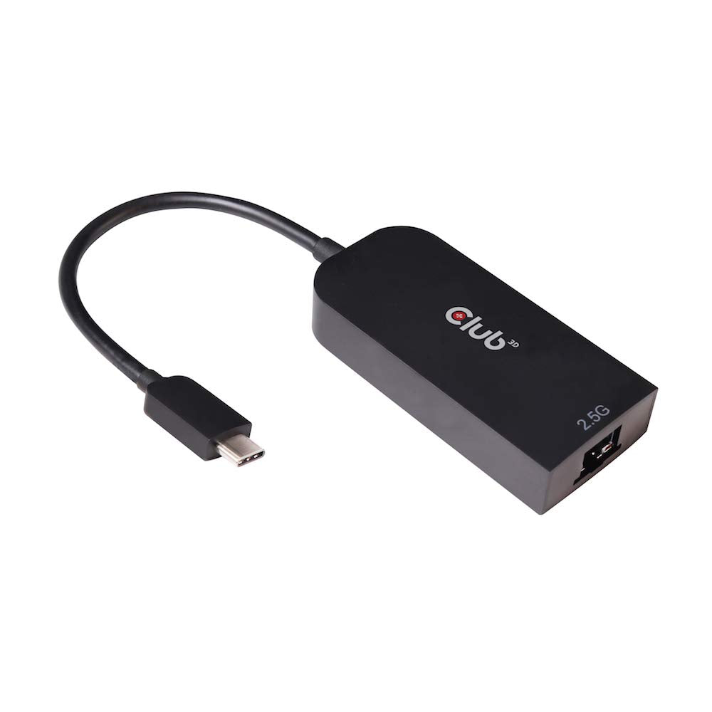 CLUB 3D CAC-1520 USB 3.2 Gen1 Type C to RJ45 2.5Gbps Adapter M/F