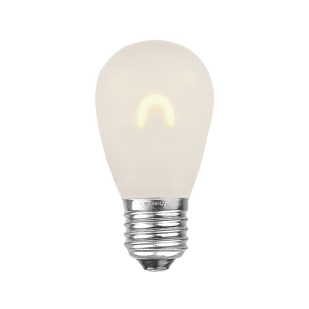Novelty Lights 25 Pack S14 LED Flex Filament Outdoor Patio Globe Bulbs