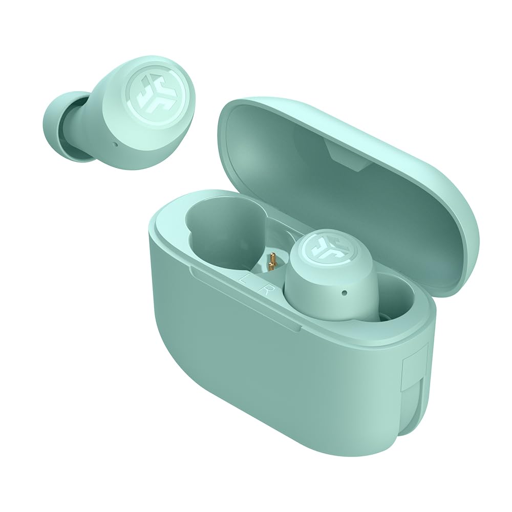 JLab Go Air Pop True Wireless Earbuds, in Ear Headphones, Bluetooth Earphones, Ear Buds with 32H Playtime, Bluetooth Earbuds with Microphone, USB
