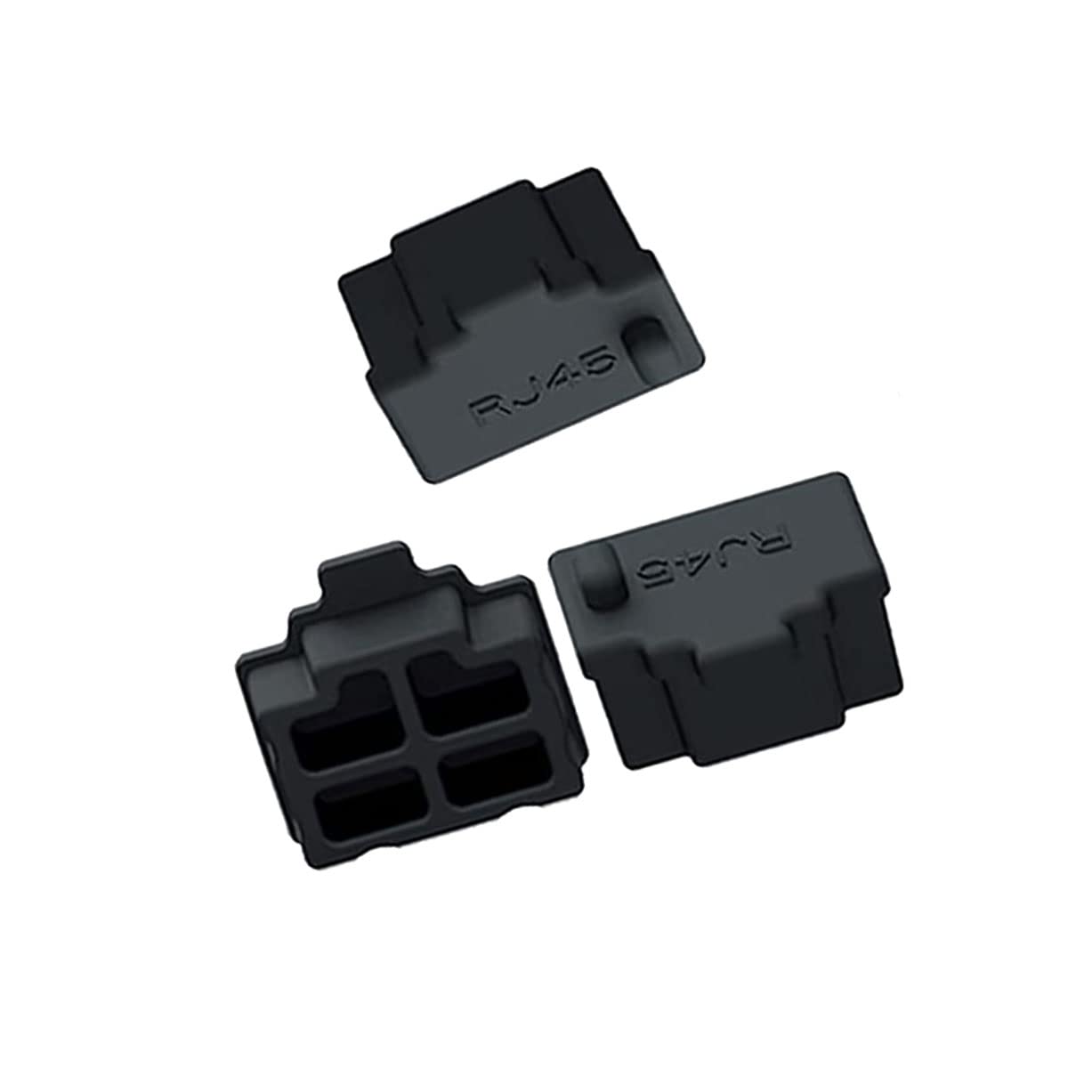 Sopepoyie 20 pcs RJ45 Anti Dust Cover Cap Protector Protects Ethernet Hub Port Cap Protector Switch Port Plugs Black Dust Cover?