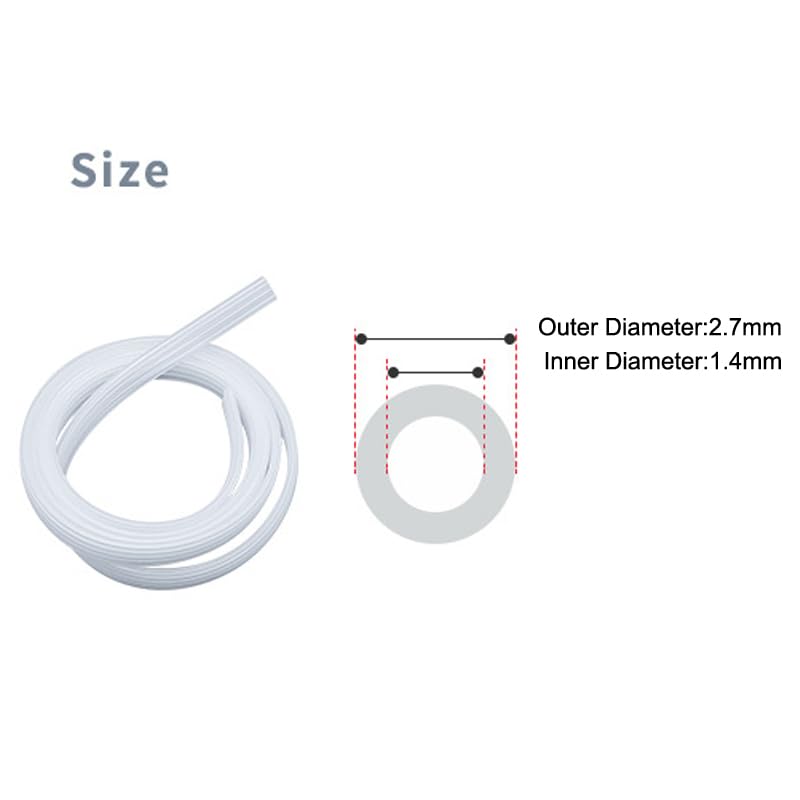 ThtRht Ink Tube 8/6/4 Color Lines Tubing Pipe 3FT Inktube Pipeline with Rubber Stopper and L Connector for CISS Continuous Ink Supply System CIS DIY