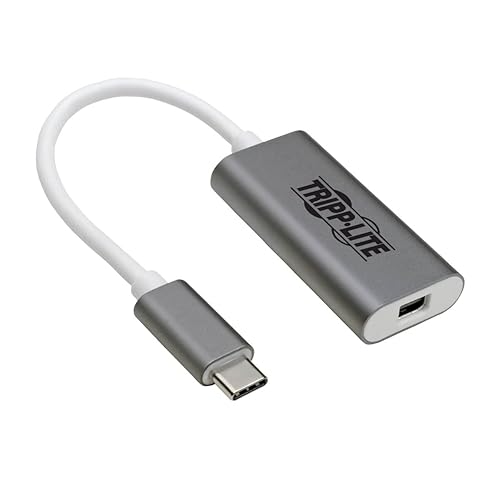 Tripp Lite USB C to Mini DisplayPortAdapter (M/F), Thunderbolt 3 to Mini DisplayPort Adapter, USB 3.1 Gen 1, 4K @ 60 Hz, 4:4:4, White