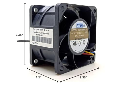 AVC 60mm PWM Double Ball High Speed Fan 2B06038B12G - 12V 6cm 60X38mm Computer Server Power