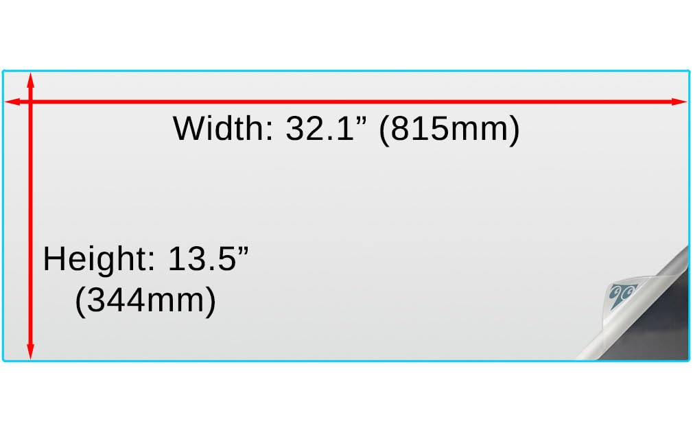 Photodon Anti-Glare Screen Protector to fit the Dell UltraSharp U3417W 34-inch Curved Monitor with Installation Kit
