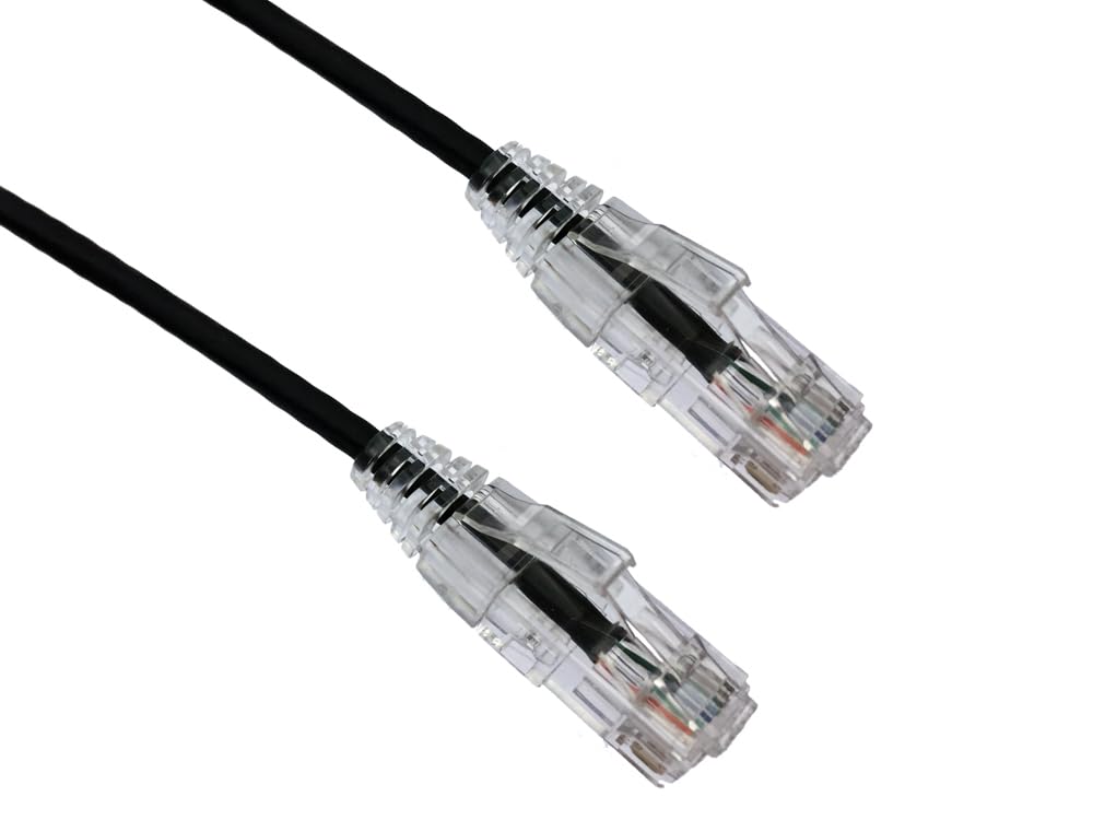 Axiom Memory SOLUTIONLC 12FT CAT6 BENDNFLEX Ultra-Thin SNAGLESS Patch Cable 550MHZ (Black)