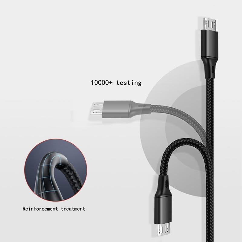 Jyterlks Mirco USB Charger Charging Cable Cord Compatible for TOZO T6 T8 T5 Earbuds,Logitech G933 G935 G933S G635 G633 G633S Gaming Headsets