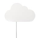 Globe Electric 51492 1-Light Floating Cloud Plug-in Wall Sconce, Matte White, 6ft Clear Cord, Inline On/Off Rocker Switch, Lights for Bedroom, Bulb