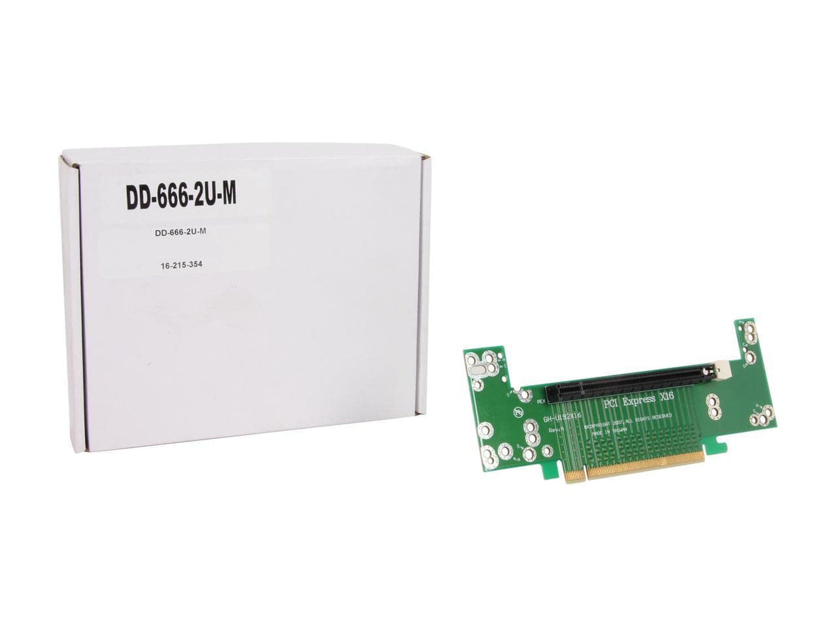iStarUSA DD-666-2U-M 2U PCIe x16 Riser Middle Slot