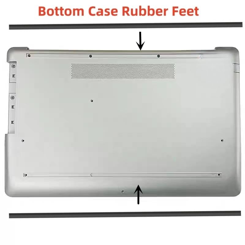 Laptop Rubber Feet Strips Replacement for HP 17-by 17-CA 470-G7 17T-by 17G-CR 17Z-CA 17-BY0035CA Series Bottom Case Rubber Foot Strip (Black)