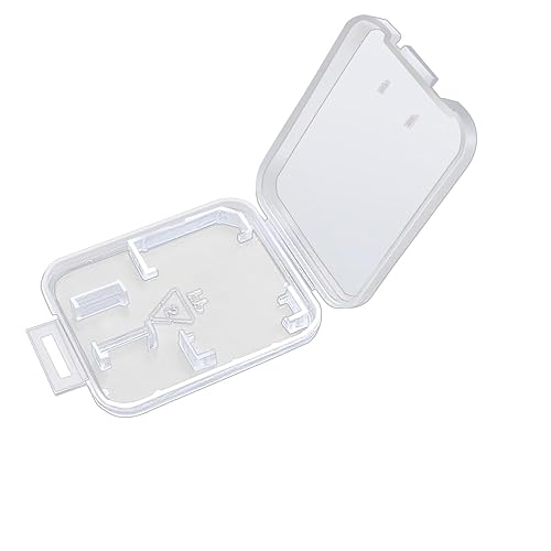 eTECH Collection 50 Pack of Clear Plastic SD/SDHC/SDXC/MicroSD/MicroSDHC/MicroSDXC Memory Card Case Holder for SanDisk/Kingston/Transcend/Samsung