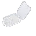eTECH Collection 50 Pack of Clear Plastic SD/SDHC/SDXC/MicroSD/MicroSDHC/MicroSDXC Memory Card Case Holder for SanDisk/Kingston/Transcend/Samsung