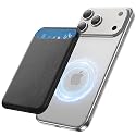 for MagSafe Wallet, 3 Card Holder, Magnetic Slim Phone Wallet for iPhone 17/16/15/14/13/12 Pro Max Plus Air Series,RFID Blocking Vegan Leather, Black