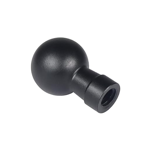 NovelGoal Aluminum 17MM Ball Head Mount 1/4" Screw Male/Female Adapter for Action Camera Phone Stand GPS Holder Bracket