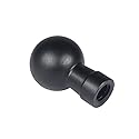 NovelGoal Aluminum 17MM Ball Head Mount 1/4" Screw Male/Female Adapter for Action Camera Phone Stand GPS Holder Bracket
