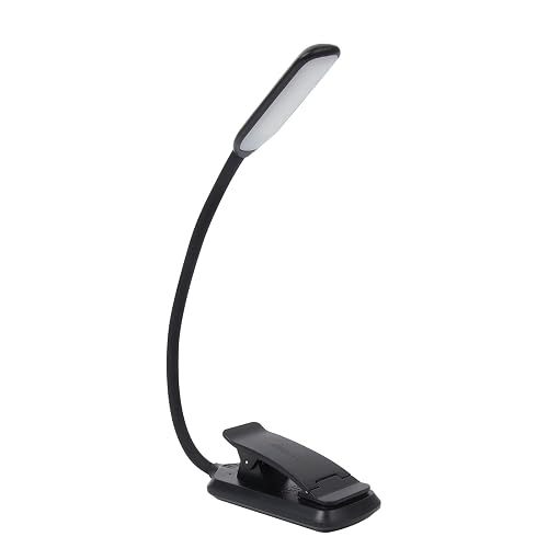 Bsdgeclogy 9 LED Rechargeable Book Light for Reading in Bed - Eye Caring with 3 Color Temperatures, 80 Hrs Runtime, Lightweight Clip-On Light for Book