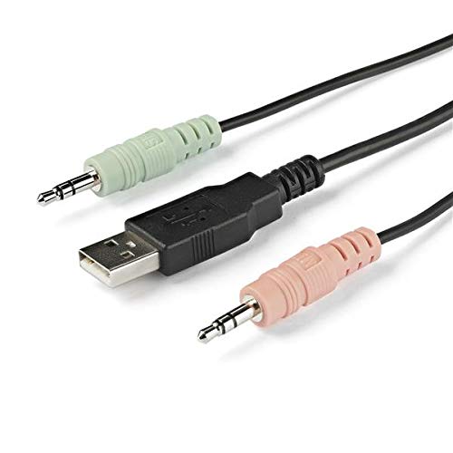 StarTech.com 2 Port HDMI KVM Switch - 4K 60Hz - Compact Dual Port UHD/Ultra HD USB Desktop KVM Switch w/Integrated 4ft Cables & Audio - Bus Powered &