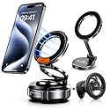 Magnetic Car Phone Mount for MagSafe - 3 Holder Bundle (Dashboard, Air Vent & Steering Side) Strong Magnetic Hold with Premium Build Quality - Car