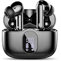 Wireless Earbuds, Bluetooth 5.4 Headphones Bass Stereo, Ear Buds with Noise Cancelling Mic LED Display, IP7 Waterproof in Ear Earphones, 36H Playtime