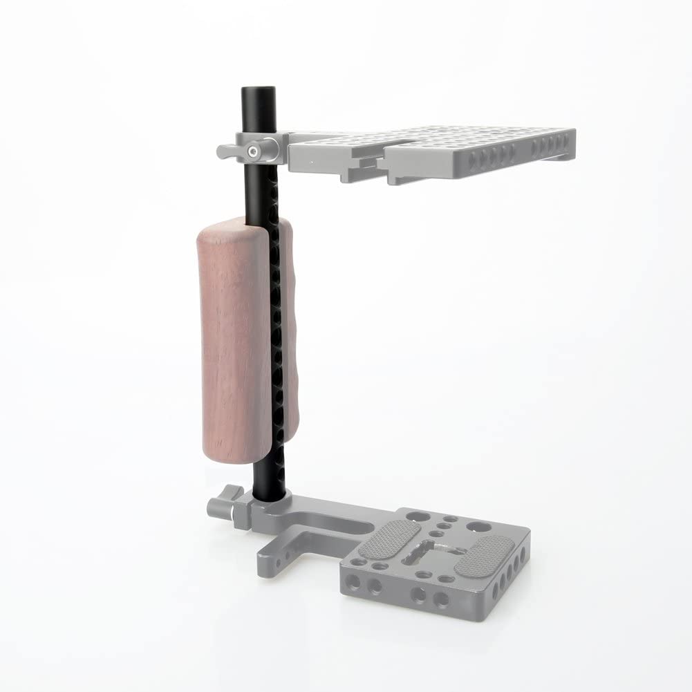 NICEYRIG 7.7 Inch 15mm Cheese Rod with 1/4 3/8 Locating Holes for DSLR Camera Cage Rig System - 074