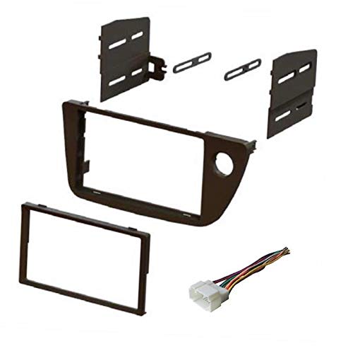 ASC Audio Car Stereo Dash Install Kit and Wire Harness for Installing an Aftermarket Double Din Radio for 2002 2003 2004 2005 2006 Acura RSX