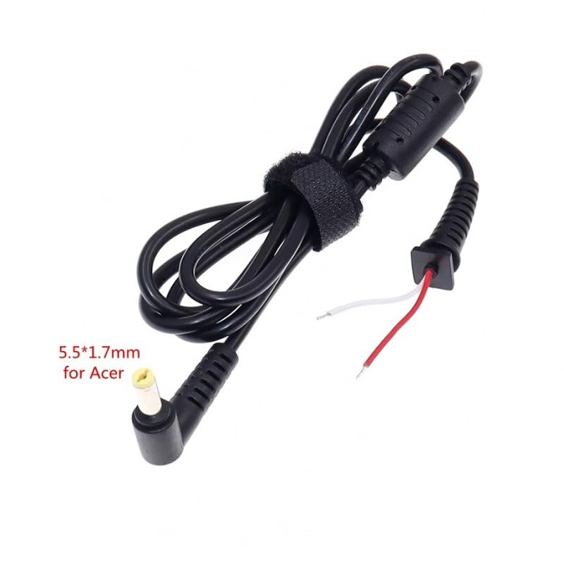 FASTELECTRIC Laptop Power Supply DC Repair Power Cable, Power Adapter Output Cable Tip Size: 5.5-1.7mm for Acer