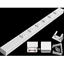 24” Hardwired Power Strip (NO Power Cord), 6 Vertical Outlets (NOT Tamper Resistant), NO Ears (Without mounting tabs on Both Ends), 15A (NOT a 20 Amp
