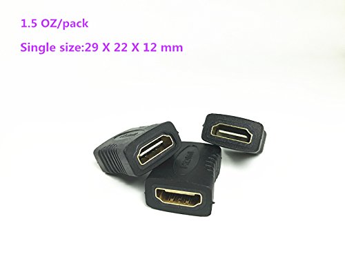 Ailifly HDMI Female to Female Adapter Gold Plated High Speed HDMI Coupler