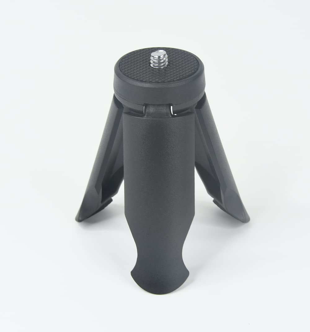 CamDesign Folding Mini Tripod with 1/4" Screw, Max Load 1kg, Fits for Gimbal Handle Grip Stabilizer Camera Smartphone LED Camcorder, Desktop Tabletop