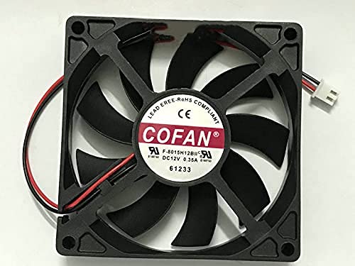 F-8015H12BII 12v 80mm COFAN Fan 12V 0.35A 8cm 8015 Ultra-Thin Charger case Cooling Fan
