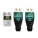 Liberty's Premium Series Nebula with Ethernet 18G HDMI Cable 4K Resolutions, 10 Meter (32 feet) Length.Laptop, PC, Gaming, Projector, Monitor