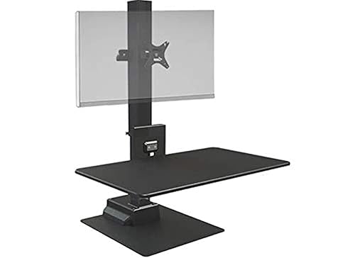 Ergotech Freedom Electric Stand, Includes Full Swivel/tilt E-Stand for one Computer Monitor Screen, Touch of a Button Height Adjustment, 88.2lbs