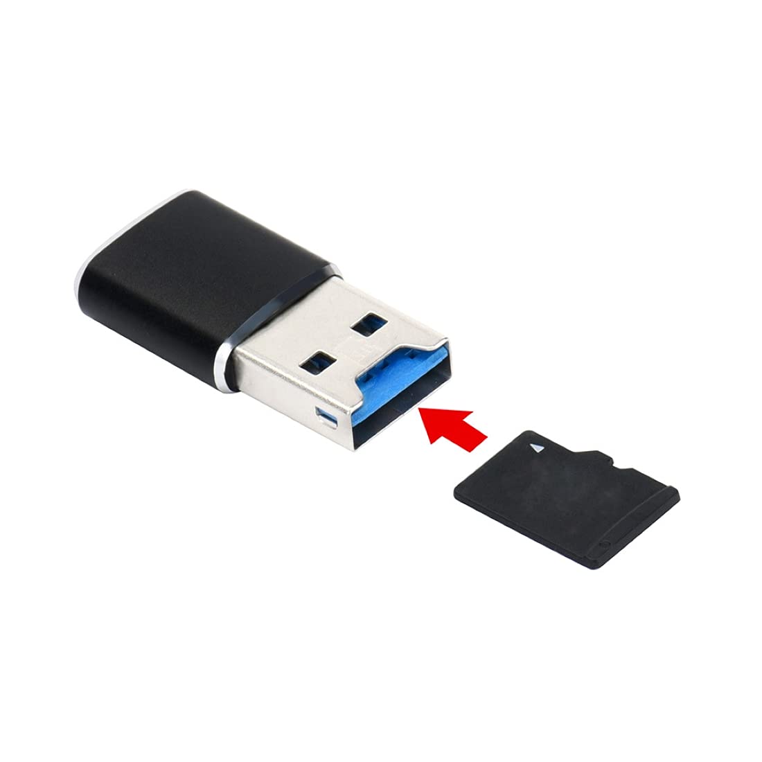 ChenYang USB 3.0 Micro SD Card Reader USB 3.0 to Micro SDHC/Micro SDXC/TF Card Mini Size Reader Adapter
