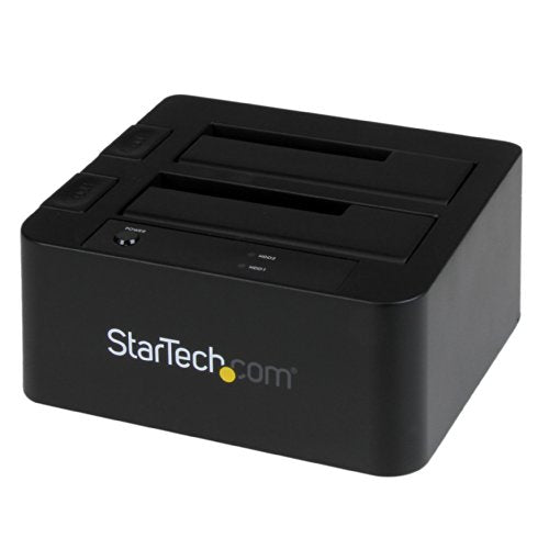 StarTech.com Dual-Bay USB 3.0 / eSATA to SATA Hard Drive Docking Station, External 2.5/3.5" SATA I/II/III, SSD/HDD Docking Station, Hot-Swap Hard
