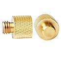 Donut 1/4 Female to 3/8 Male Screw Adapter Tripod Thread Mount Adapter Accessories for Tripod Microphone Holder Camera 2 Pack