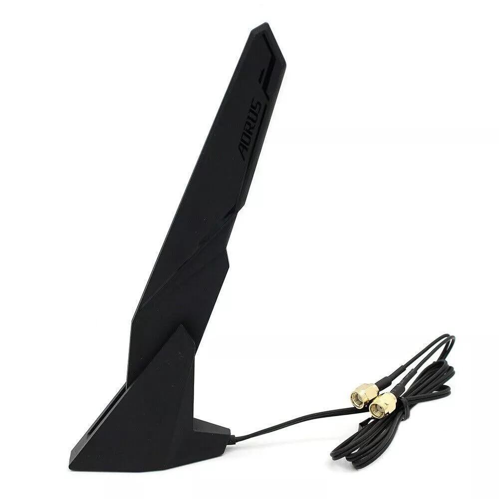 OEM Replacement 12CR5-1ANTA2-21R 8dbi 2T2R Wi-Fi Antenna for GIGABYTE Motherboards, Dual Male RP-SMA Connectors, Intel Wi-Fi 5 Wi-Fi 6 Compatible