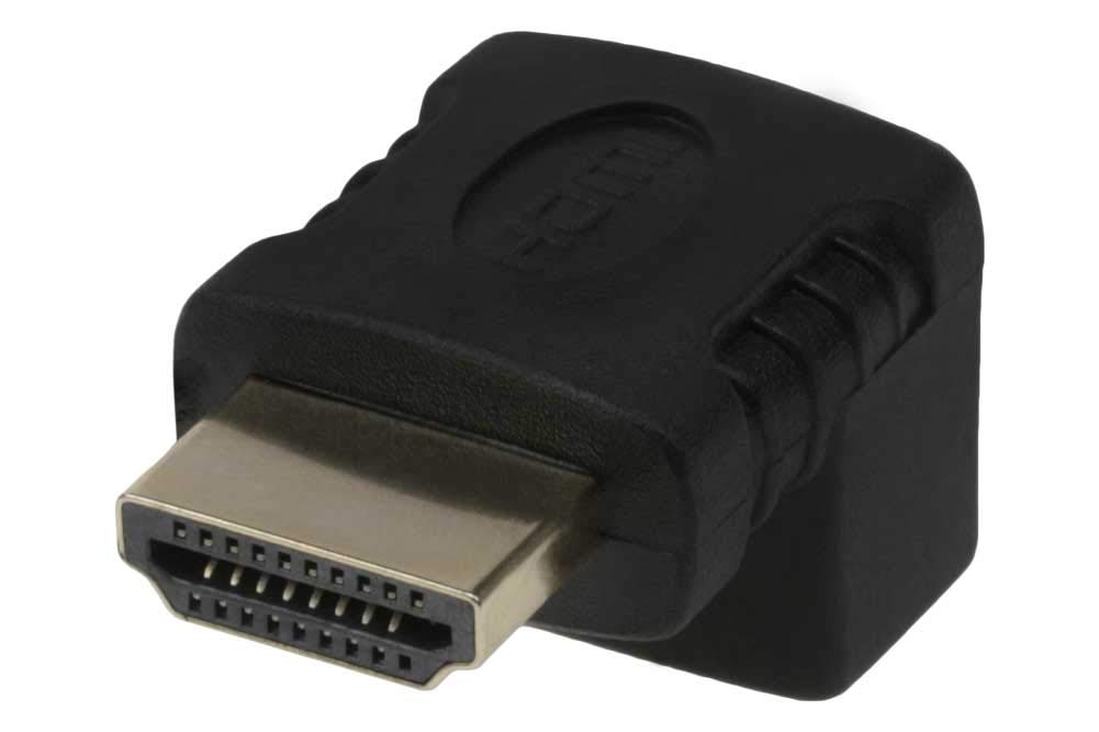 SF Cable, HDMI M/F Right Angle Adapter Gold Plated