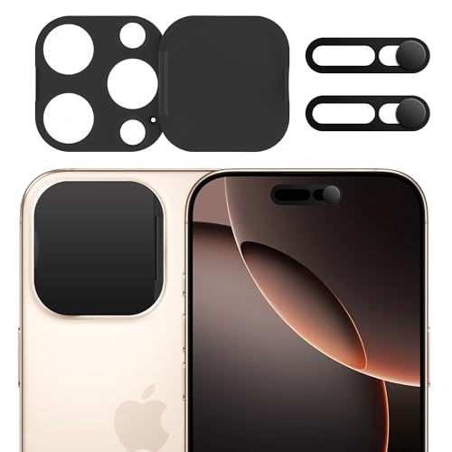 3 Pack Privacy Cover Compatible for iPhone 14 Pro/iPhone 14 Pro Max with 2 Front Camera Privacy Cover, Anti-Spy Camera cover, Easy-Adhesive Design