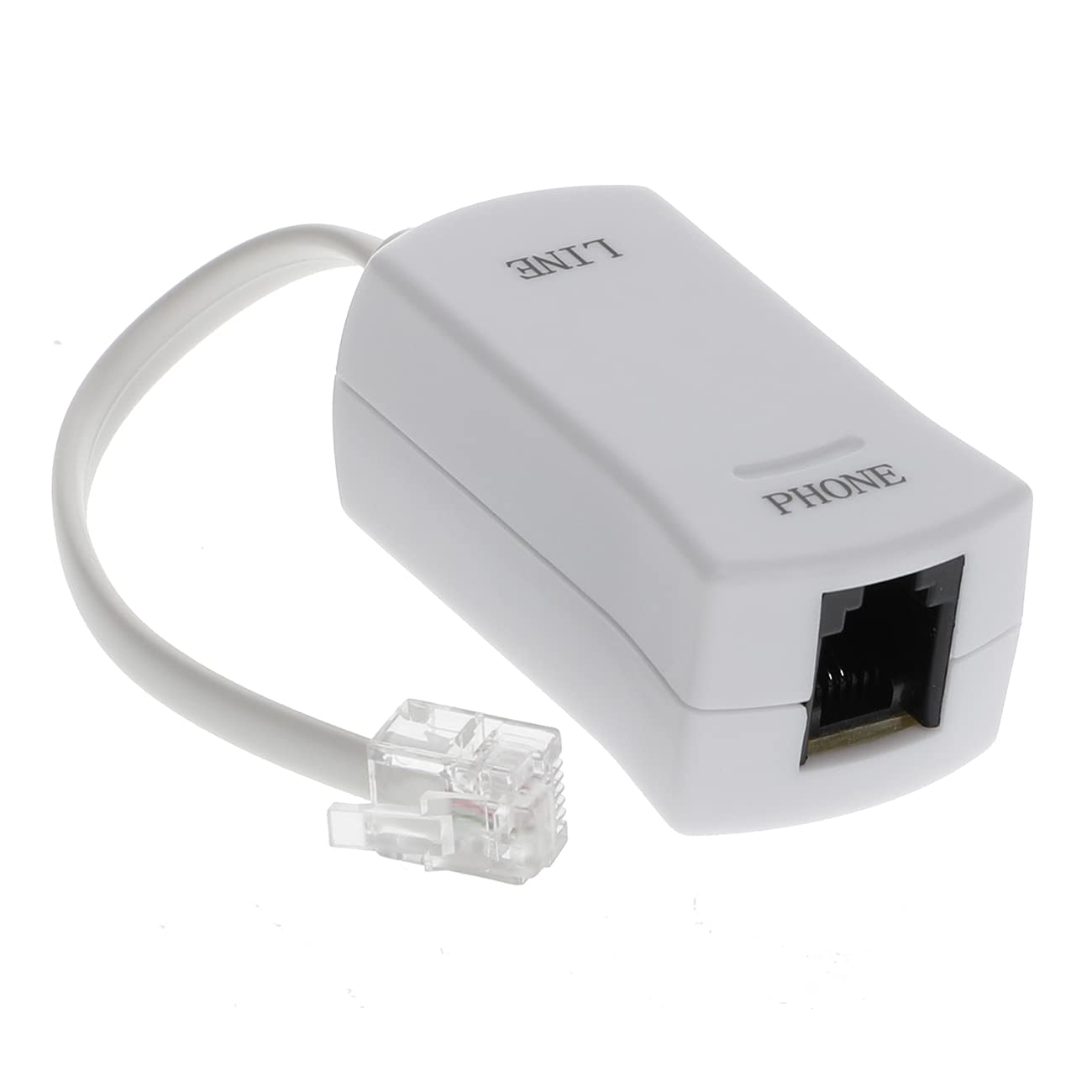 InstallerParts DSL Modem Phone Filter - for Interference Elimination and Static Noise Blocker | for Answering Machine, Fax Machine, Telephones