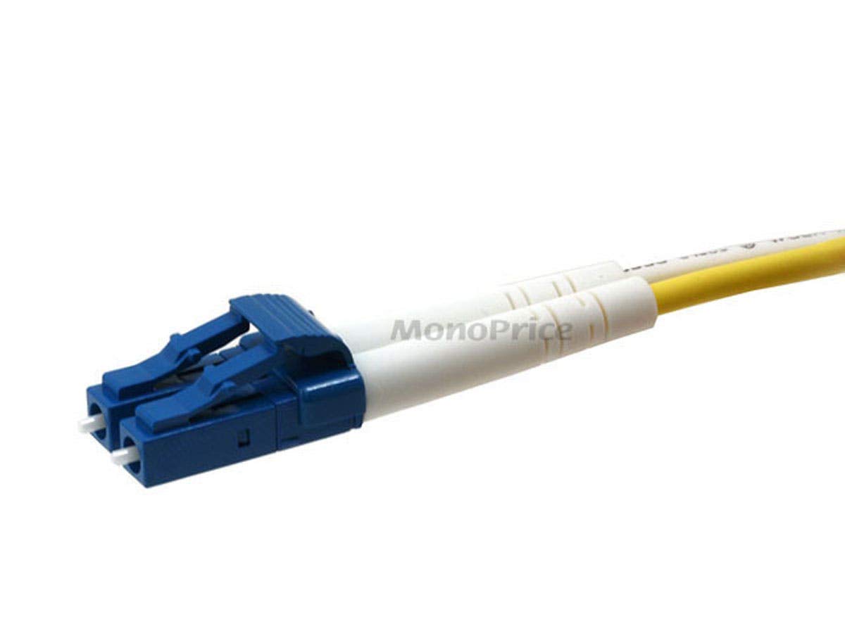 Monoprice Fiber Optic Cable, LC/LC, Single Mode, Duplex - 30 meter (9/125 Type) - Yellow