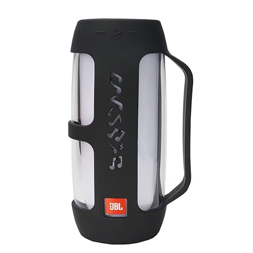 Silicone Case Compatible with Pulse 4 Speaker,Pulse 4 Speaker Portable Protective Carry Case Cover (Black)