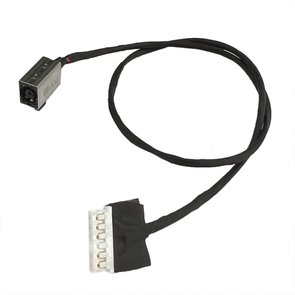 GinTai DC Power Jack w/Cable Socket Plug Charging Port Replacement for Dell Vostro P75G P75G001 P75G002 (Cable Legth 28.5cm)