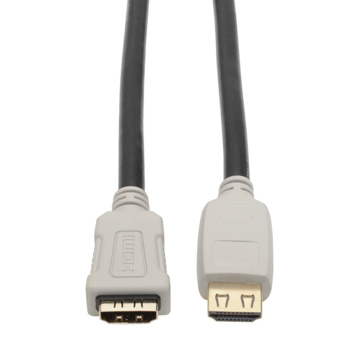 Tripp Lite High Speed 4K HDMI 2.0b Extender Cable with Gripping Connectors (M/F), Black, 15 ft. (P569-015-2B-MF)