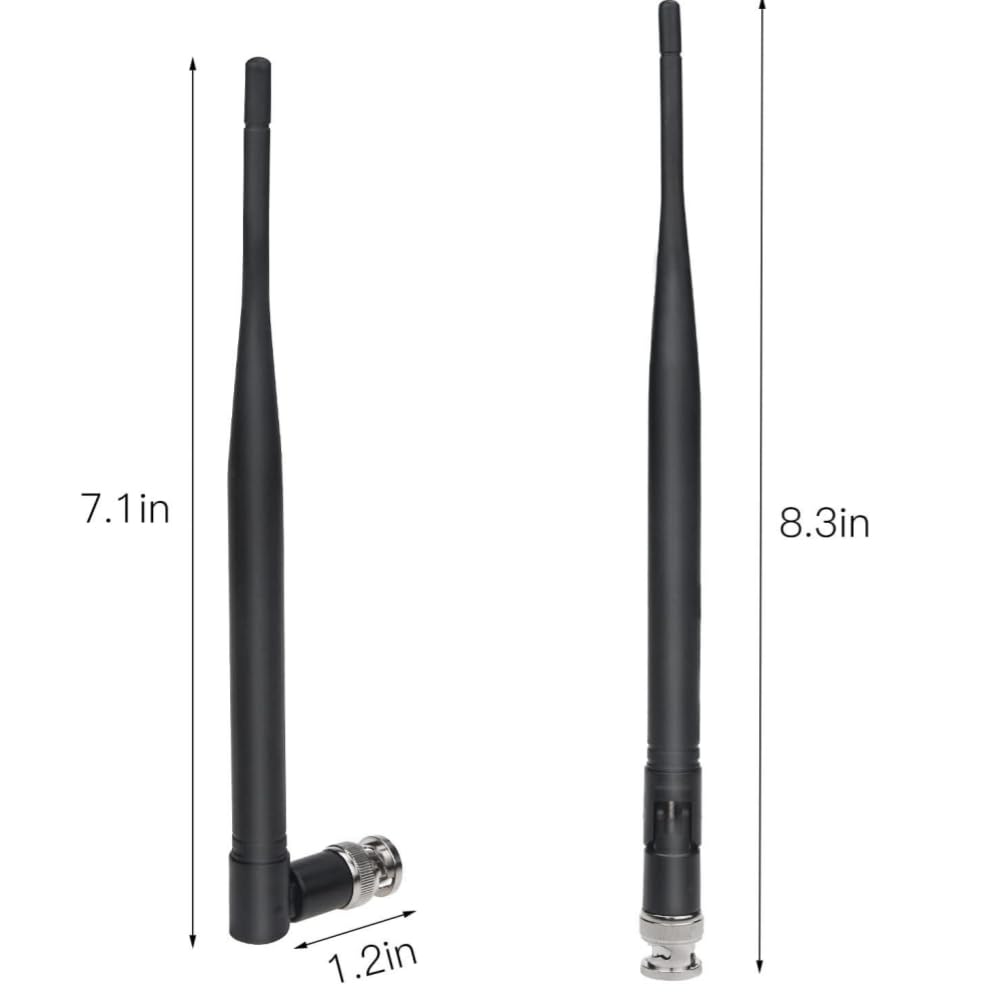 4X Wireless BNC Male Antenna UHF 400MHz-960MHz for Wireless Microphone Receiver Digital Audio Mic Receiver Tuner UHF Ham Radio and RF Devices 6dBi