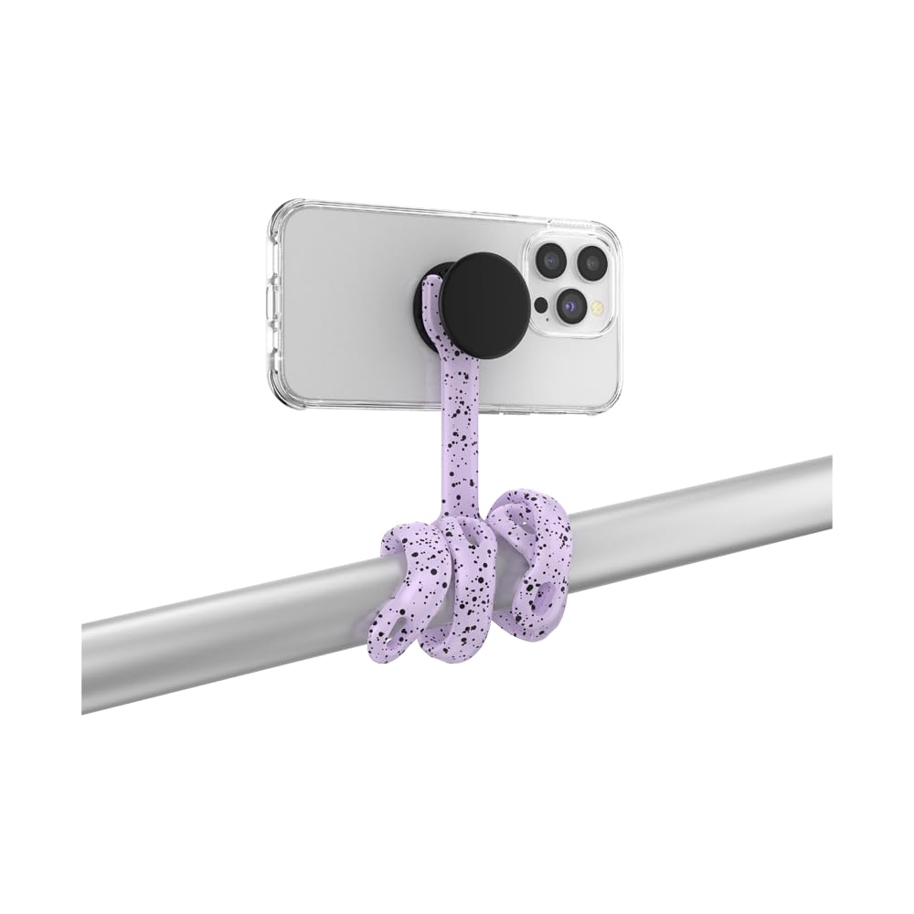 PopSockets Flexible Phone Mount & Stand, Purple - Sugar Plum Speckle