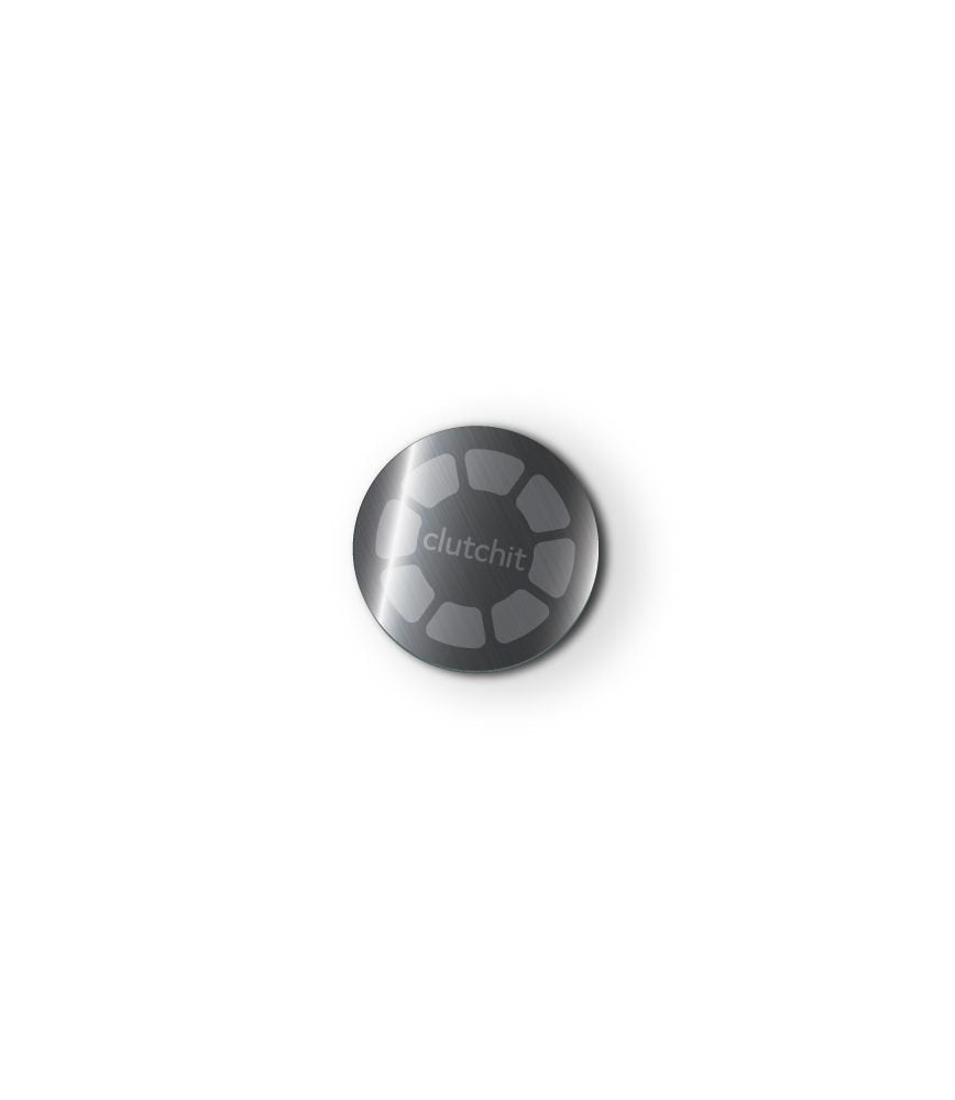 Clutchit 3-Pack Thick Magnetic Metal Replacement Plate with 3M Adhesive for Surfaces (Matte Black)